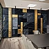 Black Marble Geometric Wall Mural – Modern Luxury Gold Panel Design Black Marble Geometric Wall Mural – Modern Luxury Gold Panel Design