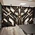 Luxury Art Deco Marble Wall Mural – Black Gold Geometric Panel Design Luxury Art Deco Marble Wall Mural – Black Gold Geometric Panel Design