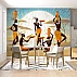 African Dance Wall Mural – Ethnic Tribal Art Design African Dance Wall Mural – Ethnic Tribal Art Design