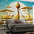 African Landscape Wall Mural – Ethnic Savannah Art Design African Landscape Wall Mural – Ethnic Savannah Art Design
