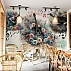 Guitar Floral Wall Mural – Artistic Music Theme Design Guitar Floral Wall Mural – Artistic Music Theme Design