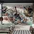 Guitar Floral Wall Mural – Artistic Music Theme Design Guitar Floral Wall Mural – Artistic Music Theme Design