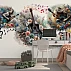 Guitar Floral Wall Mural – Artistic Music Theme Design Guitar Floral Wall Mural – Artistic Music Theme Design