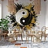 Yin Yang Wall Mural – Gold Black Abstract Balance Design