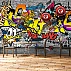 Urban Graffiti Wall Mural – Colorful Street Art Comic Design