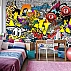 Urban Graffiti Wall Mural – Colorful Street Art Comic Design