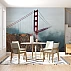 Golden Gate Bridge Wall Mural – Foggy Coastal Landscape Design