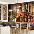 Vintage London Street Wall Mural – Cozy Night City Pub Design Vintage London Street Wall Mural – Cozy Night City Pub Design
