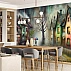 Whimsical Village Street Wall Mural – Colorful Rainy Day Artistic Design Whimsical Village Street Wall Mural – Colorful Rainy Day Artistic Design