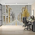 Geometric City Street Wall Mural – Modern Line Art Architecture Design Geometric City Street Wall Mural – Modern Line Art Architecture Design