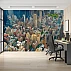City Skyline Wall Mural – Modern Aerial Urban Landscape Design