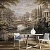 Classic Garden Bridge Wall Mural – Elegant European Landscape Design