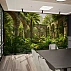 Tropical Courtyard Ruins Wall Mural – Elegant Jungle Patio Design