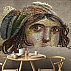 Ancient Mosaic Wall Mural – Classical Roman Art Portrait Design