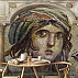 Ancient Roman Mosaic Portrait Wall Mural – Classical Architecture Art Wallpaper for Elegant Interiors