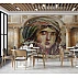 Ancient Roman Mosaic Portrait Wall Mural – Classical Architecture Art Wallpaper for Elegant Interiors