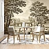 Vintage Landscape Bridge Wall Mural – Classic Sepia Countryside Design Vintage Landscape Bridge Wall Mural – Classic Sepia Countryside Design