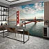 Golden Gate Bridge Wall Mural – Sunny Coastal City View Design Golden Gate Bridge Wall Mural – Sunny Coastal City View Design