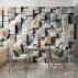 3D Marble Cube Wall Mural – Luxury Geometric Stone Design