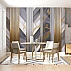 Luxury Marble Panel Wall Mural – Gold Line Geometric Design Luxury Marble Panel Wall Mural – Gold Line Geometric Design