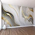 Luxury Marble Wall Mural – Elegant Gold Vein Abstract Design