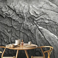 3D Rock Texture Wall Mural – Natural Stone Surface Modern Design