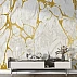 White Marble Wall Mural with Gold Veins – Modern Luxury Wallpaper for Living Room