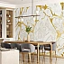 White Marble Wall Mural with Gold Veins – Modern Luxury Wallpaper for Living Room
