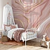 Pink Marble Wave Wall Mural – Luxury Gold Vein Abstract Design