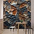 Abstract Stone Texture Wall Mural – Geometric Earth Tone Design