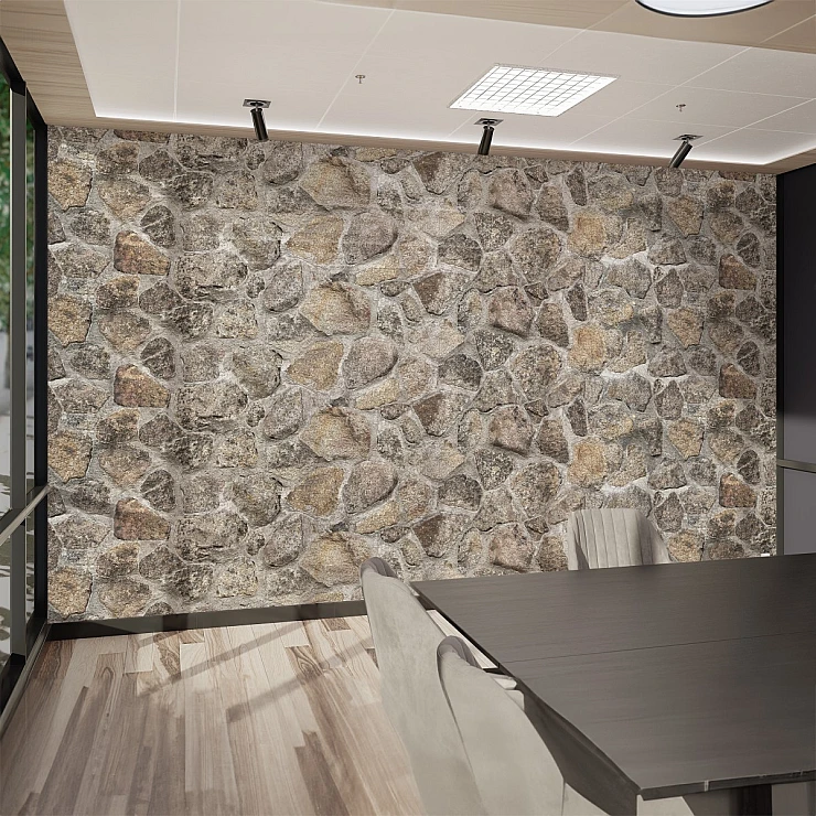 Natural Stone Wall Mural – Rustic Rock Texture Design Natural Stone Wall Mural – Rustic Rock Texture Design