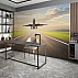 Airplane Runway Wall Mural – Modern Aviation Takeoff Design Airplane Runway Wall Mural – Modern Aviation Takeoff Design