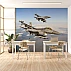 Fighter Jet Wall Mural – Military Aircraft Sky Formation Design Fighter Jet Wall Mural – Military Aircraft Sky Formation Design