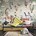Cute Animal Balloon Wall Mural – Whimsical Kids Jungle Nursery Design