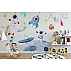 Cute Space Adventure Wall Mural – Kids Astronaut & Rocket Design Cute Space Adventure Wall Mural – Kids Astronaut & Rocket Design