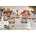 Cute Animal Cars Kids Wall Mural – Playful Cartoon City Design