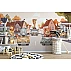Cute Animal Cars Kids Wall Mural – Playful Cartoon City Design