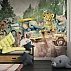 Safari Animals Kids Wall Mural – Watercolor Jungle Adventure Design Safari Animals Kids Wall Mural – Watercolor Jungle Adventure Design