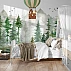 Kids Forest Adventure Wall Mural – Watercolor Woodland Nursery Wallpaper