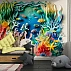 3D Paper Cut Ocean Reef Wall Mural – Colorful Underwater Diver Kids Wallpaper for Playroom & Nursery