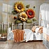 Sunny Sunflower Garden Kids Wall Mural – 3D Floral Nature Nursery Wallpaper