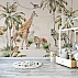Safari Jungle Kids Wall Mural – Giraffe Zebra Tropical Nursery Design Safari Jungle Kids Wall Mural – Giraffe Zebra Tropical Nursery Design