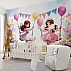 Princess Swing Kids Wall Mural – Cute Girls Balloon Garden Design Princess Swing Kids Wall Mural – Cute Girls Balloon Garden Design