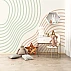 Pastel Wave Lines Wall Mural – Minimal Kids Abstract Design Pastel Wave Lines Wall Mural – Minimal Kids Abstract Design