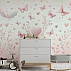Pink Butterfly Heart Kids Wall Mural – Soft Pastel Nursery Design Pink Butterfly Heart Kids Wall Mural – Soft Pastel Nursery Design