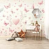 Pink Butterfly Heart Kids Wall Mural – Soft Pastel Nursery Design Pink Butterfly Heart Kids Wall Mural – Soft Pastel Nursery Design