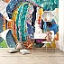 Colorful Fish Wall Mural – Vibrant Ocean Mosaic Art Design