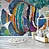 Colorful Fish Wall Mural – Vibrant Ocean Mosaic Art Design