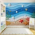 Underwater Waves Kids Wall Mural – 3D Ocean Nursery Design