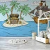 Pirate Treasure Island Wall Mural – Kids Adventure Cartoon Design Pirate Treasure Island Wall Mural – Kids Adventure Cartoon Design
